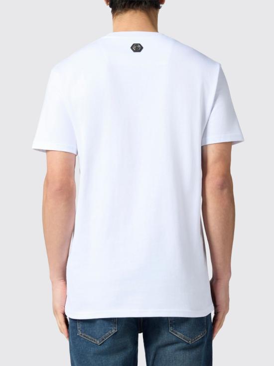 26SS 필립 플레인 반팔 티셔츠 SAFCMTK8896PJY002N 01 White - PHILIPP PLEIN