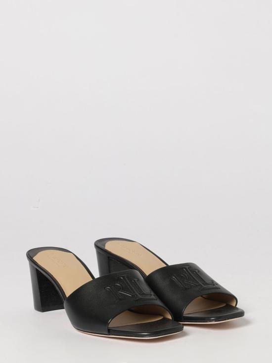 26SS 랄프 로렌 뮬/슬리퍼 802974364 001 Black - RALPH LAUREN