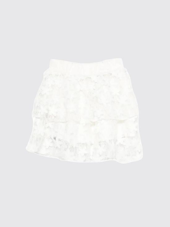 26SS [키즈] 발망 스커트 BY7A91U0263 100 White - BALMAIN