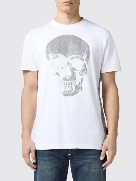 26SS 필립 플레인 반팔 티셔츠 PAFCMTK8986PJY002N 01 White