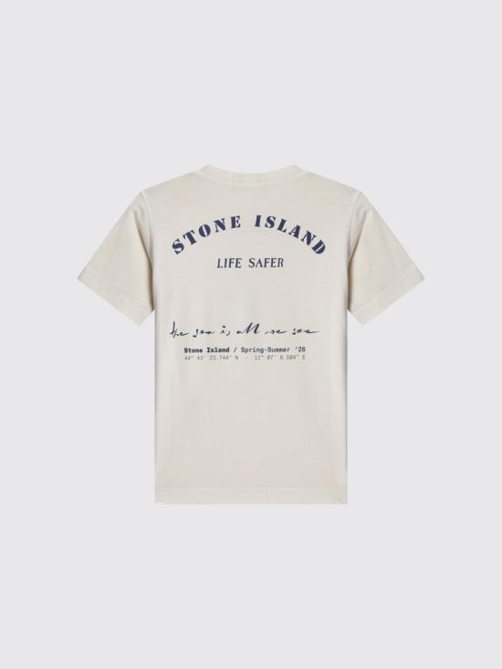26SS [키즈] 스톤 아일랜드 티셔츠 2100011S0378 V0097 Beige - STONE ISLAND