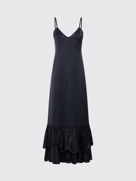26SS 질샌더 롱 원피스 J02CT0576J65350 001 Black - JIL SANDER