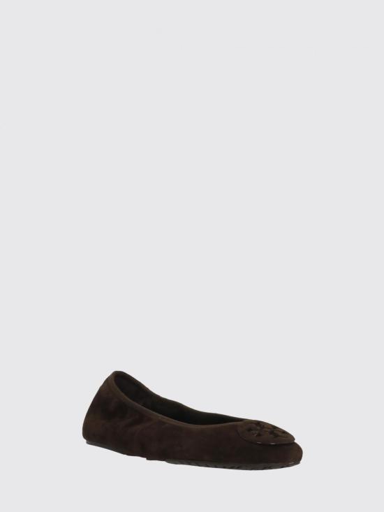 26SS 토리버치 레바 트레블 발레 플랫 슈즈 177247 200 Brown - TORY BURCH