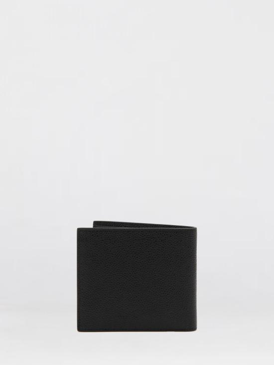 26FW 톰브라운 페블 그레인 레더 빌 폴드 지갑 MAW023A00198 001 Black - THOM BROWNE
