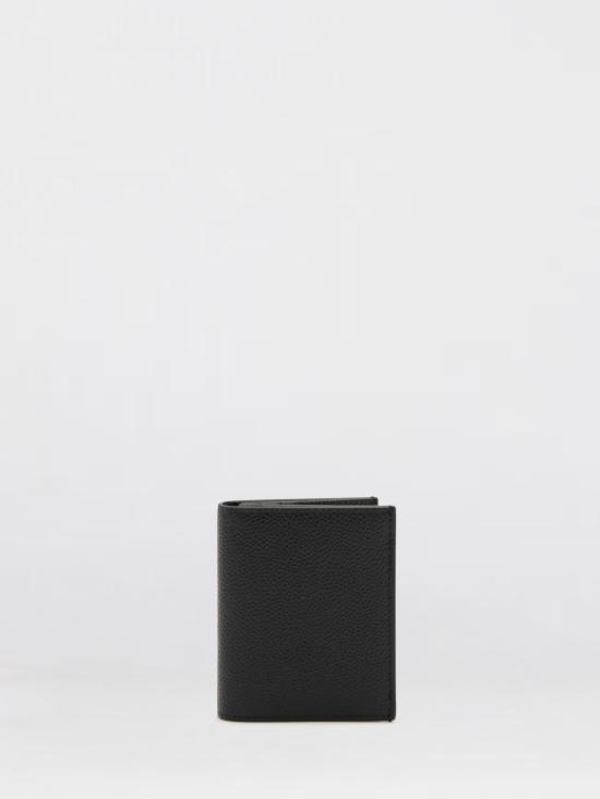 26FW 톰브라운 페블 그레인 더블 카드 홀더 MAW021L00198 001 Black