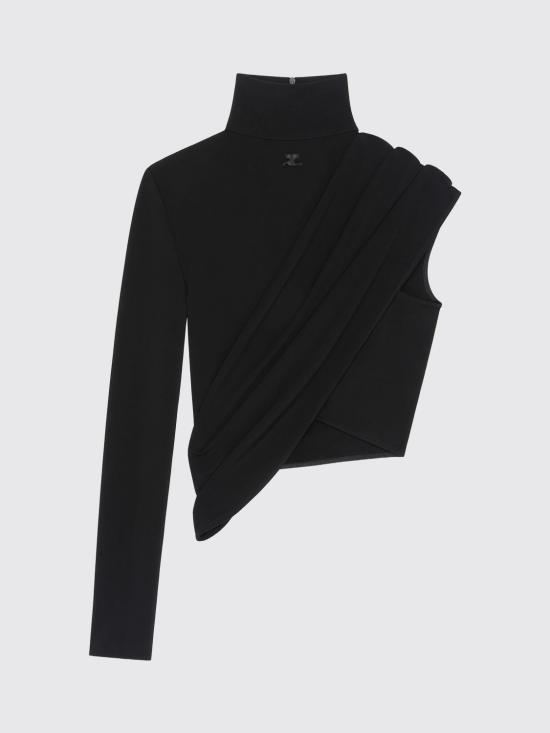 26SS 쿠레쥬 터틀넥 226JTO534JS0145 9999 Black - COURREGES