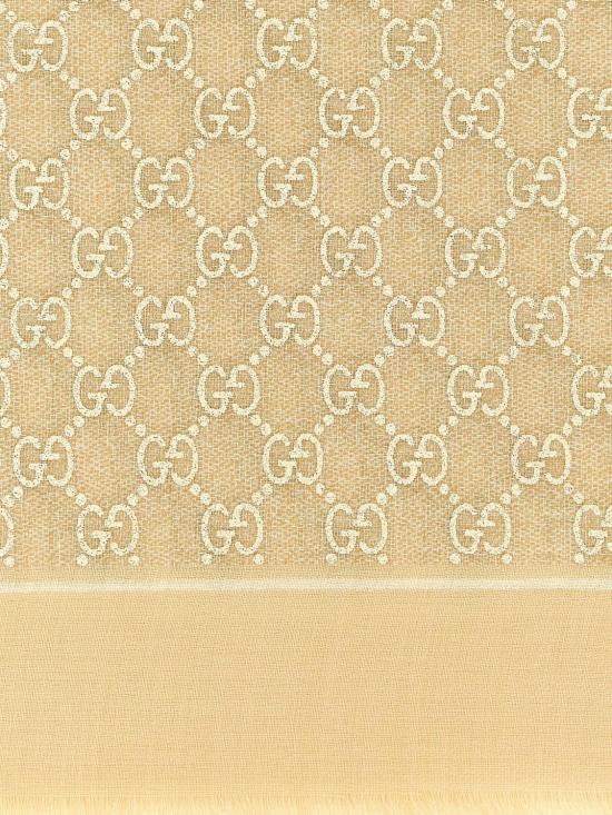 26SS 구찌 라미네이트 GG 울 숄 8100223G348 9078 Beige - GUCCI
