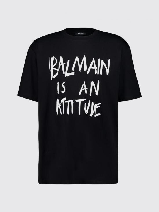 26SS 발망 반팔 티셔츠 GH1EG225GF40 EAB Black - BALMAIN