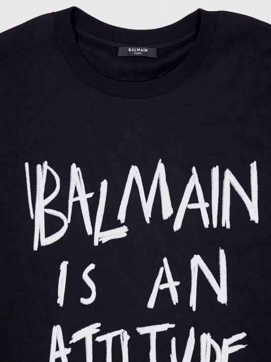 26SS 발망 반팔 티셔츠 GH1EG225GF40 EAB Black - BALMAIN