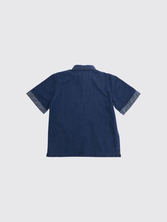 26SS [키즈] 펜디 셔츠 JMC212AVWI F0QG0 Blue - FENDI