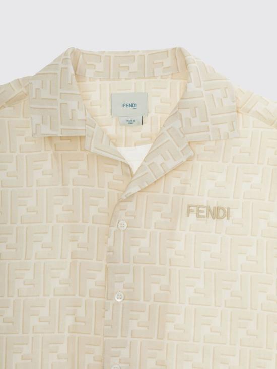 26SS [키즈] 펜디 셔츠 JUC109AY8C F1P2N Yellow - FENDI