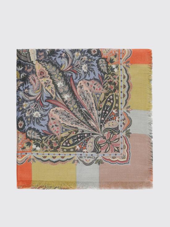 26SS 에트로 머플러/스카프 WAYA0001AKE54 S9880 Gnawed Blue