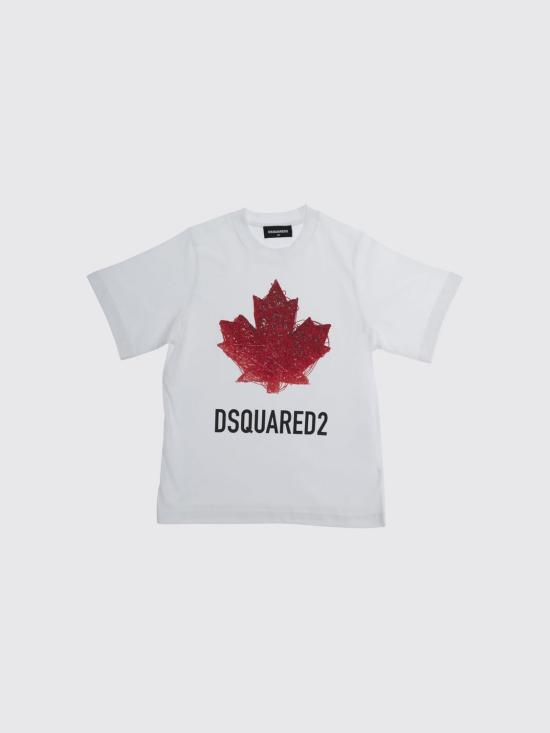 26SS [키즈] 디스퀘어드2 티셔츠 DQ3176D00XMD2T1222UDQ 100 White
