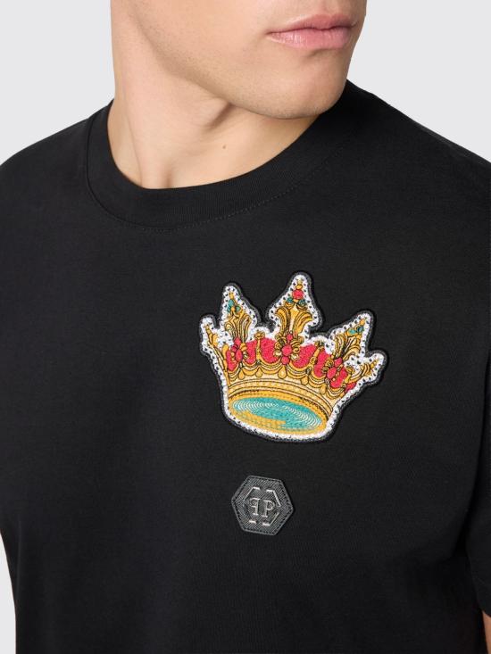 26SS 필립 플레인 반팔 티셔츠 SAFCMTK8824PJY002N 02 Black - PHILIPP PLEIN