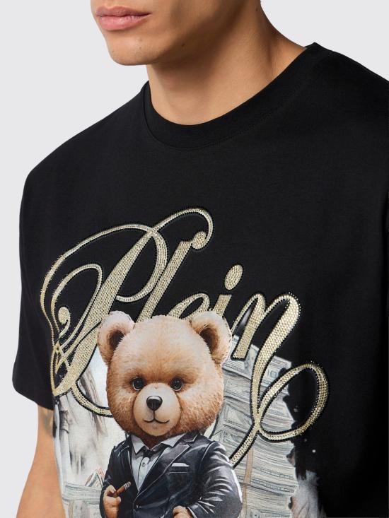 26SS 필립 플레인 반팔 티셔츠 SAFCMTK8896PJY002N 02 Black - PHILIPP PLEIN