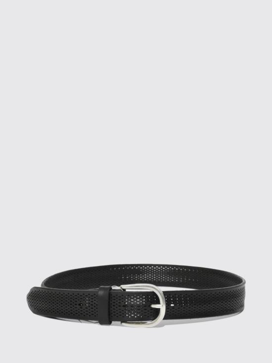 26SS 오르치아니 가죽 벨트 U08402BUS NER Black