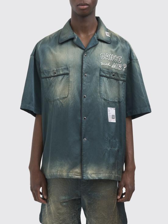 26SS 메종 미하라 야스히로 데님 셔츠 J16SH183 DK Green