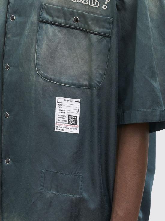 26SS 메종 미하라 야스히로 데님 셔츠 J16SH183 DK Green - MAISON MIHARA YASUHIRO