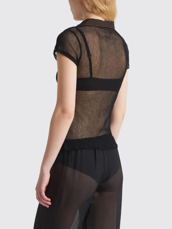 26SS 팔로마울 반팔 티셔츠 WD6202 999 Black - PALOMA WOOL