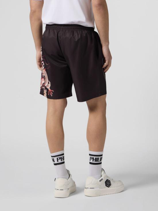26SS 필립 플레인 숏팬츠 SAFCMMT0394PNY002N 02 Black - PHILIPP PLEIN