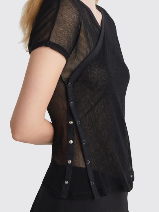 26SS 팔로마울 반팔 티셔츠 WD6203 999 Black - PALOMA WOOL