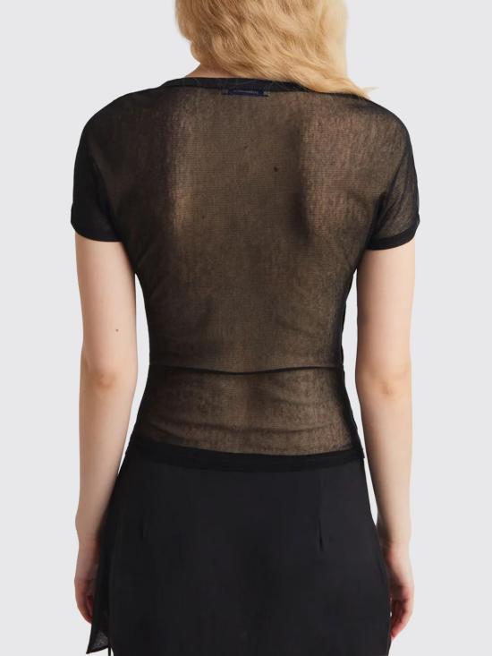 26SS 팔로마울 반팔 티셔츠 WD6203 999 Black - PALOMA WOOL
