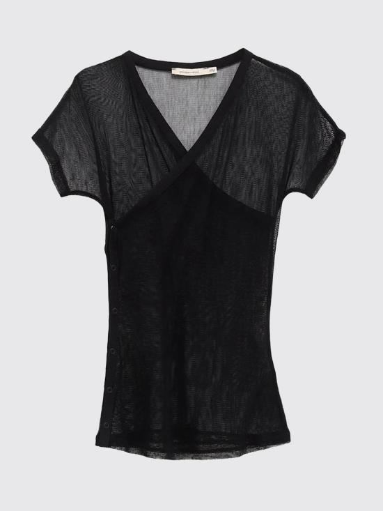 26SS 팔로마울 반팔 티셔츠 WD6203 999 Black - PALOMA WOOL