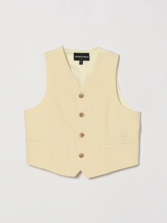 26SS [키즈] 엠포리오 아르마니 캐주얼 자켓 EB000905AF21040 U1079 Yellow Cream