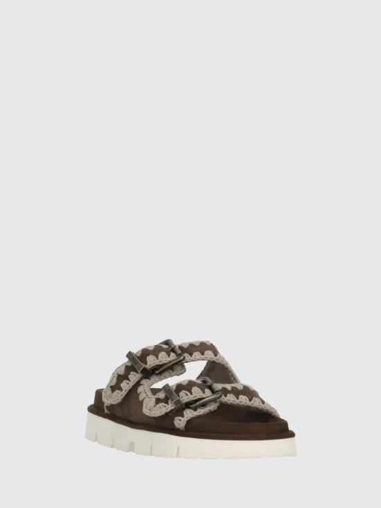 26SS 모우 뮬/슬리퍼 MUSW461005A DPB Brown - MOU