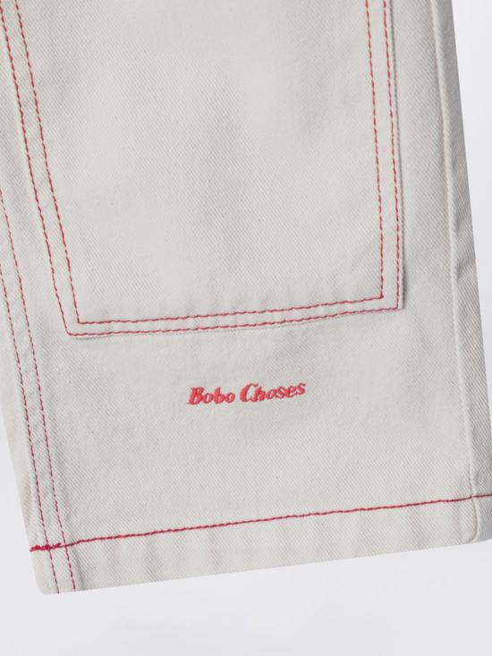 26SS [키즈] 보보쇼즈 스트레이트 팬츠 B126AC094 199 White - BOBO CHOSES