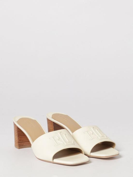 26SS 랄프 로렌 뮬/슬리퍼 802967764 001 White - RALPH LAUREN