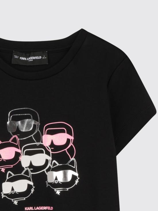 26SS [키즈] 칼라거펠트 원피스 Z31155 09B Black - KARL LAGERFELD