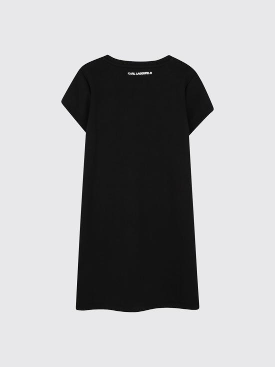 26SS [키즈] 칼라거펠트 원피스 Z31155 09B Black - KARL LAGERFELD