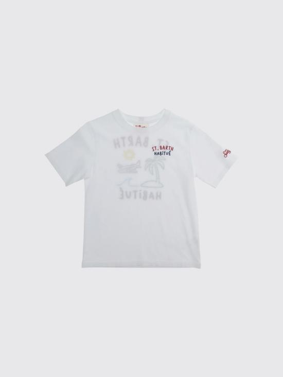 26SS [키즈] 세인트바쓰 티셔츠 PRL0001 00320L White