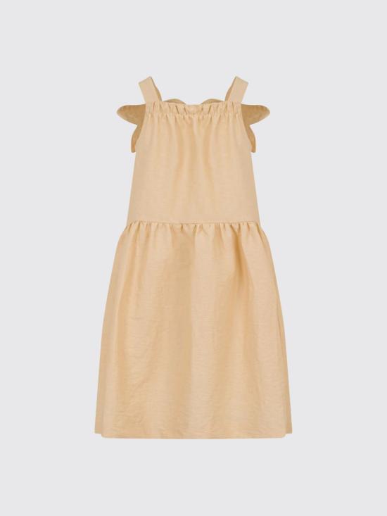 26SS [키즈] 시모네타 원피스 SY1A82P0598 137 Yellow Cream - SIMONETTA