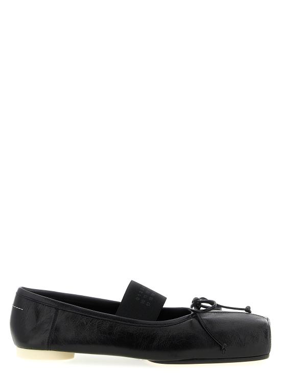 26SS MM6 메종마르지엘라 발레 플랫 슈즈 S59WZ0103 P7561 T8013 BLACK DOM