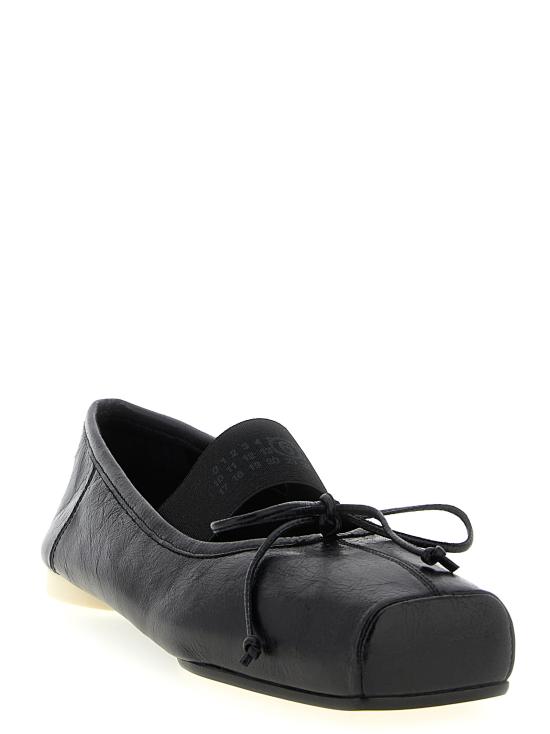 26SS MM6 메종마르지엘라 발레 플랫 슈즈 S59WZ0103 P7561 T8013 BLACK DOM - MM6 MAISON MARGIELA