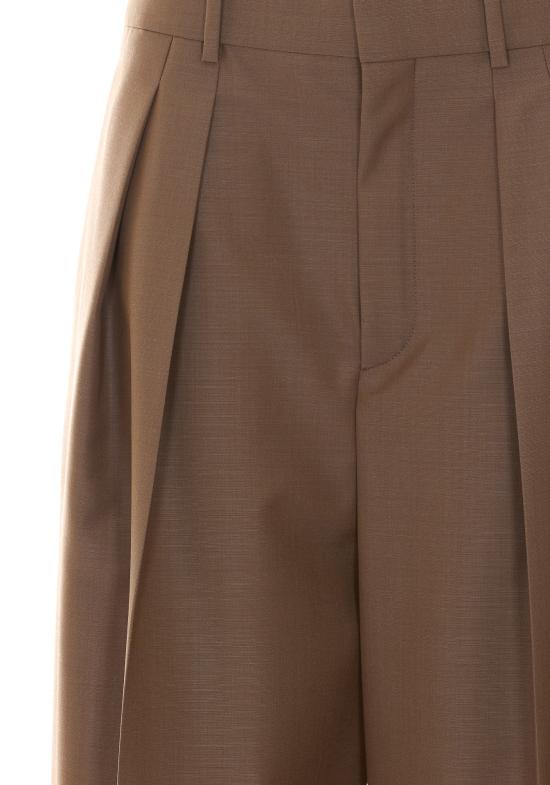 26SS 생로랑 스트레이트 팬츠 854457 Y1N022055 Brown - SAINT LAURENT