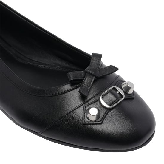26SS 발렌시아가 플랫 슈즈 854369 WBDH51081 Black - BALENCIAGA