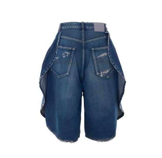 26SS 발렌시아가 데님 숏팬츠 872219 TRW614060 Blue - BALENCIAGA