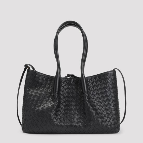 26FW 보테가베네타 피나코테카 숄더백 854371 V5AG1 1206 BLACK FONDANT DOM