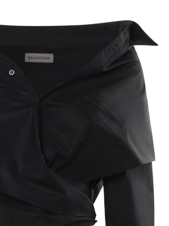 26SS 발렌시아가 블라우스 872123 TUM201000 BLACK - BALENCIAGA