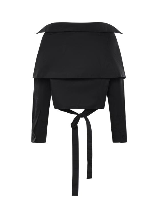 26SS 발렌시아가 블라우스 872123 TUM201000 BLACK - BALENCIAGA