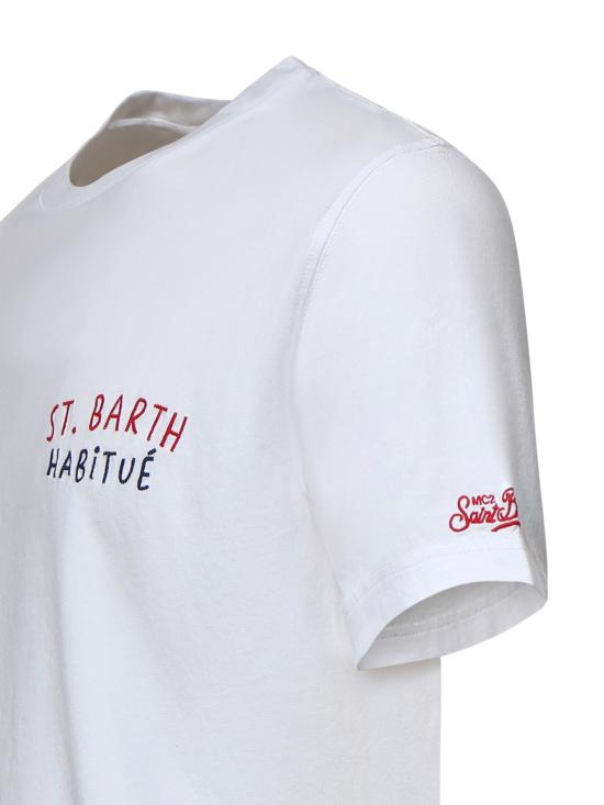 26SS 세인트바쓰 반팔 티셔츠 PRL0002 00320L WHITE - MC2 SAINT BARTH