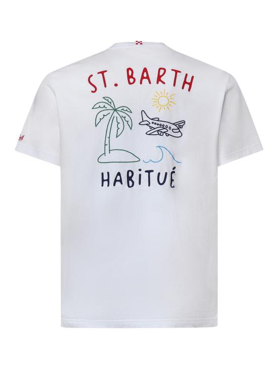 26SS 세인트바쓰 반팔 티셔츠 PRL0002 00320L WHITE - MC2 SAINT BARTH