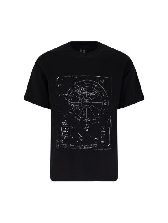 26SS 릭 오웬스 반팔 티셔츠 RR01F2232JAEP13 BLACK MILK