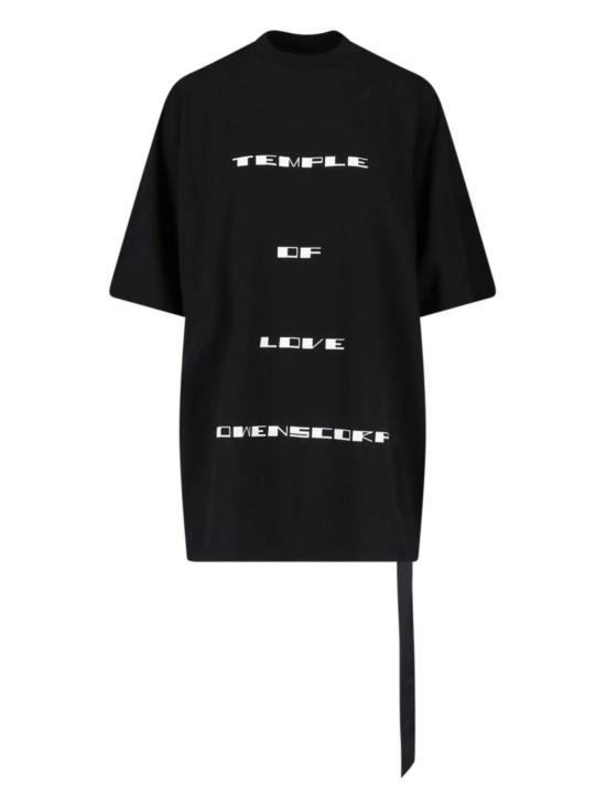 26SS 릭 오웬스 반팔 티셔츠 DS01F4204RNEP7 0911 BLACK MILK