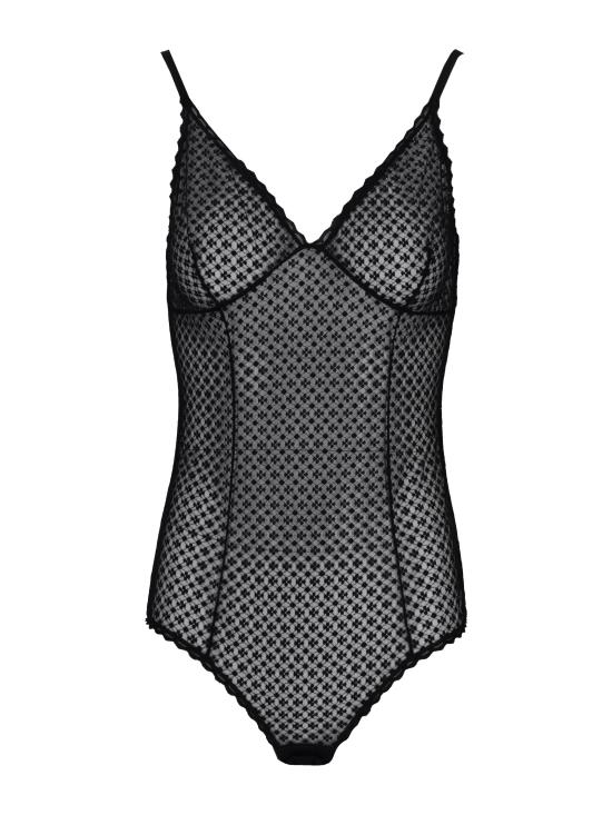 26SS 로라 우비나티 바디수트 티셔츠 I2B01RX90 BLACK