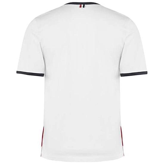26SS 톰브라운 사이드 트리밍 링거 반팔티 MJS083A00042 100 WHITE - THOM BROWNE