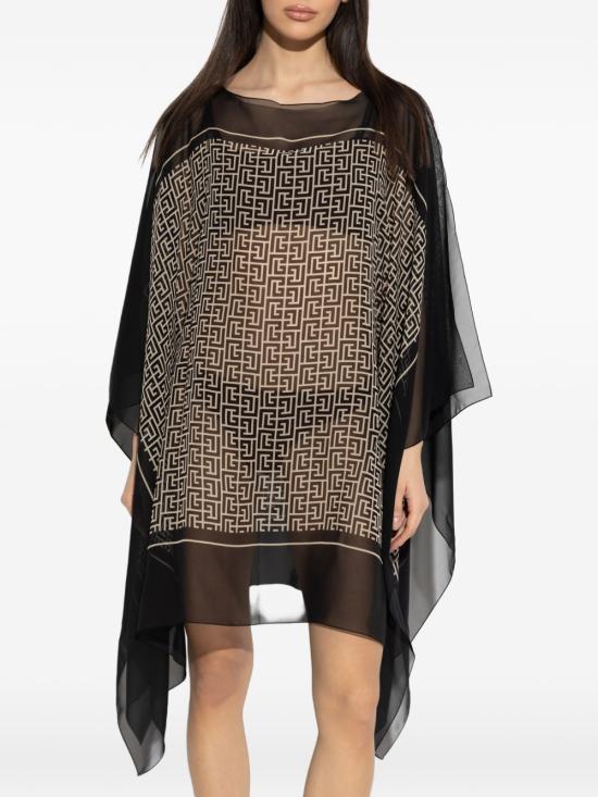 26SS 발망 숏 원피스 BKA172450 104 Black - BALMAIN